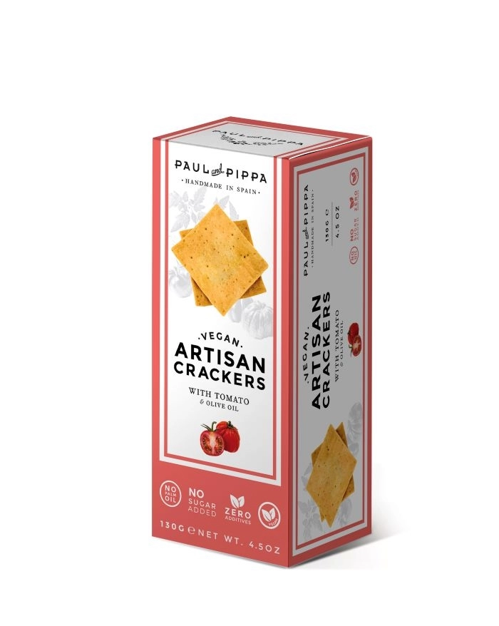 Crackers Cu Rosii Paul And Pippa Vegan 130g 0